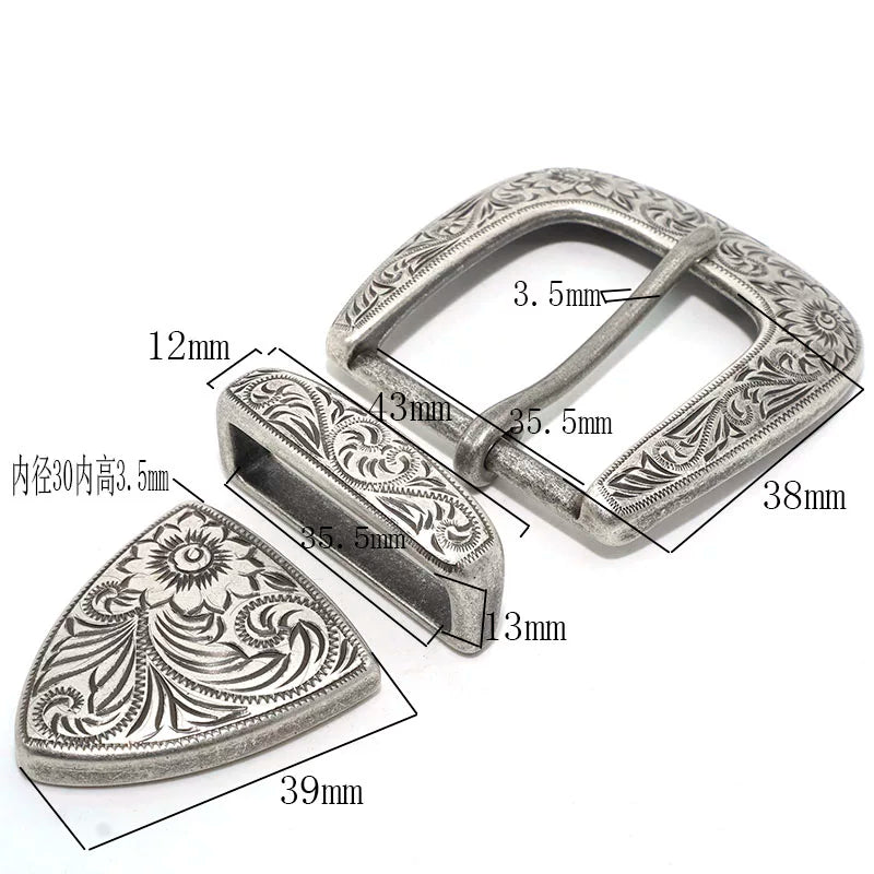 Solid Brass Vintage Belt Buckle