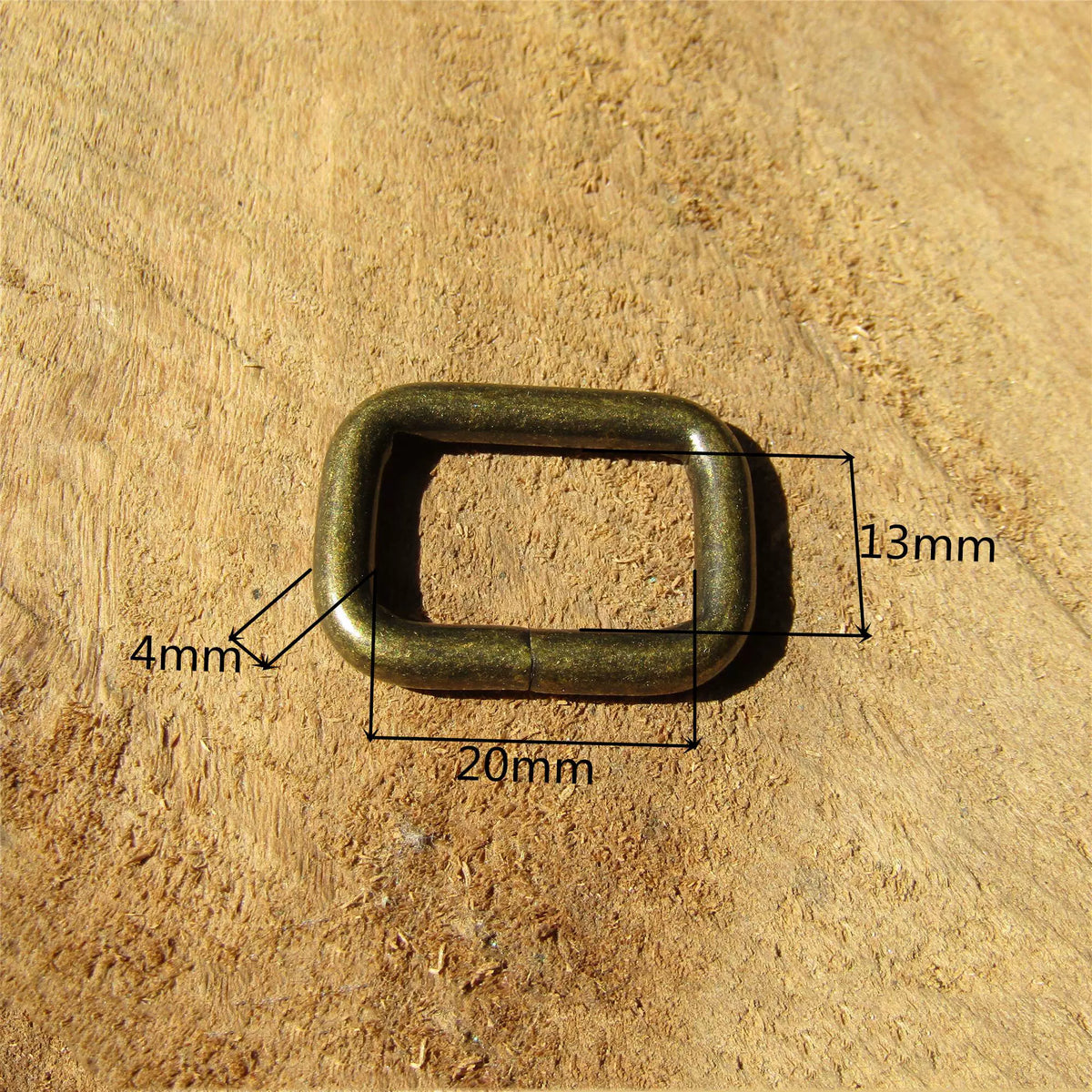 Antique Bronze Vintage Western Rectangle Ring
