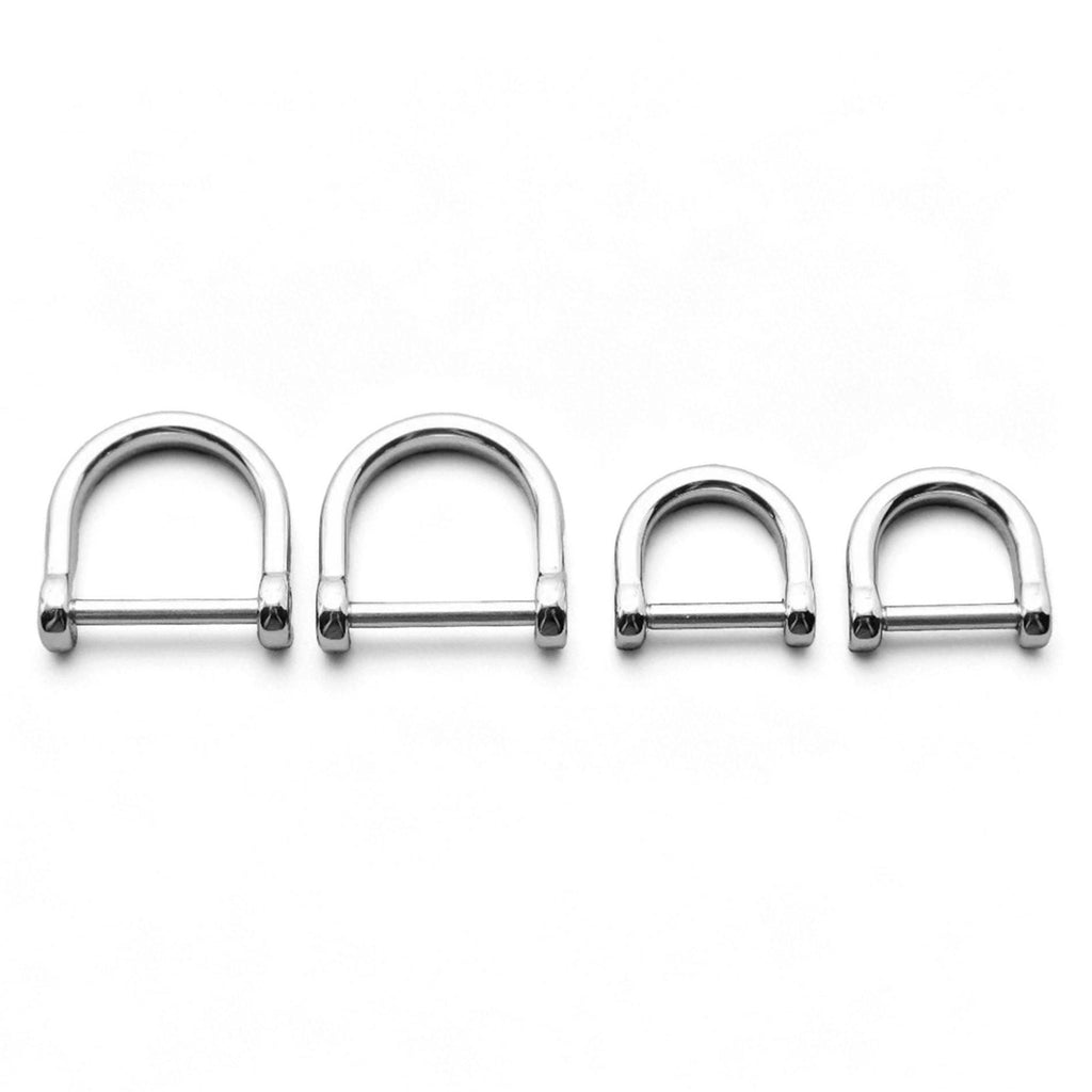 316 stainless steel D-ring screw shackles for bag hardware