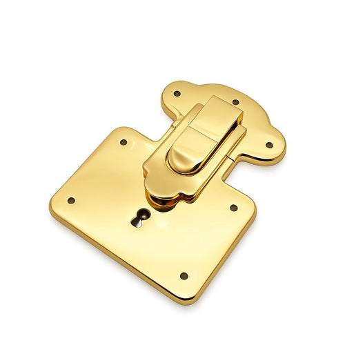 Medium trunk lock clasp hardware with matching key