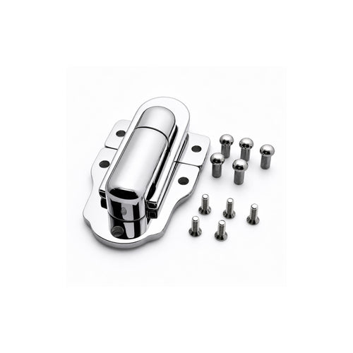 Small metal square lock clasp for boxes and cases