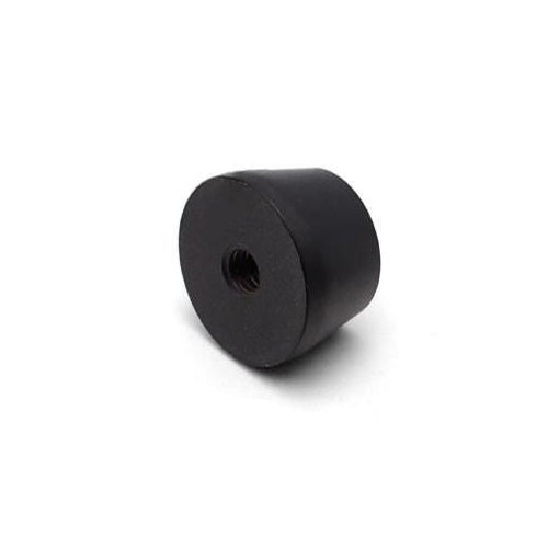 Cone bag foot hardware for leathercraft projects