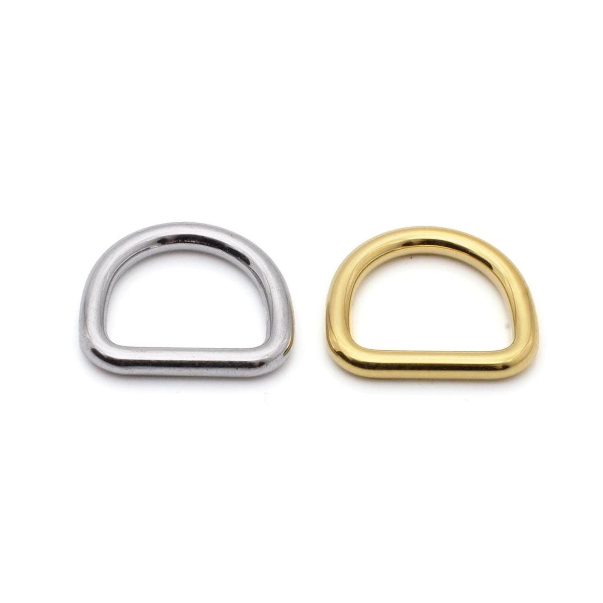 Small stainless steel D-rings for leather bag making