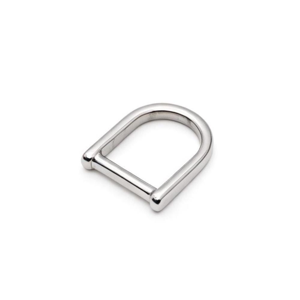 Small horseshoe D-ring hardware for purse straps