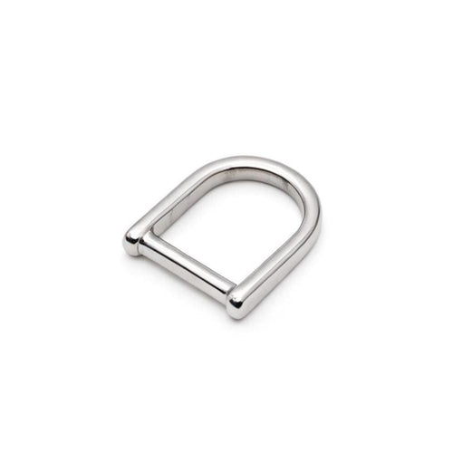 Small horseshoe D-ring hardware for purse straps