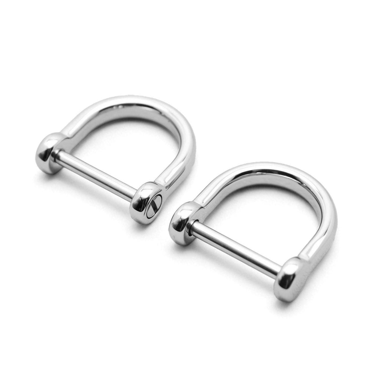 D-ring screw shackle hardware for purse strap repair
