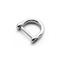 316 stainless steel D-ring shackle with threaded screw pin