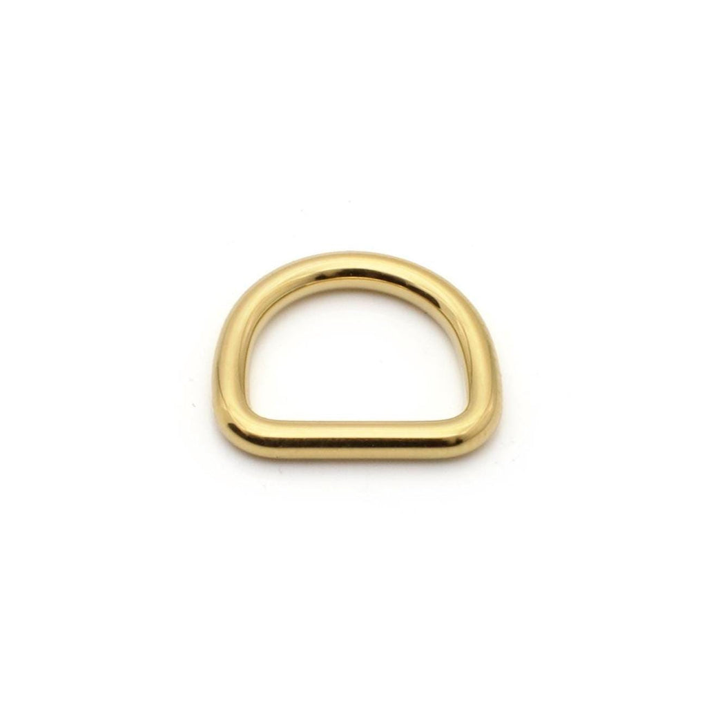 Small stainless steel D-rings for purse straps, 8.5-9.5mm