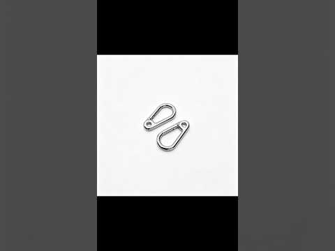 Edelstahl-Karabinerhaken für Taschenriemen, 28,5 x 15 mm