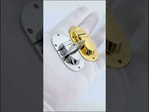 Oval Press Lock Clasp for Box Lids, 31 x 56mm