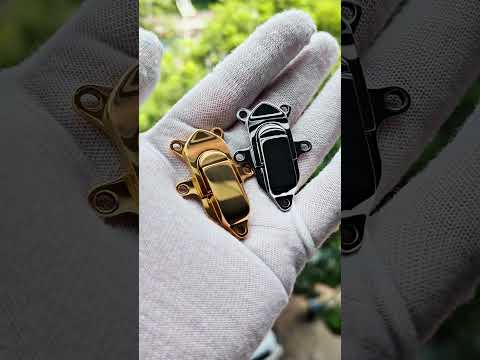 Pentagon Lock Clasp for Hard Cases, Silver & Gold