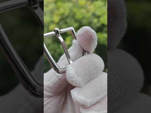Stainless Steel D-Ring Pin Buckle, 30 x 32mm