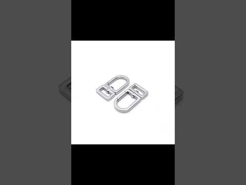 Stainless Steel Rectangle Hook Clasp for Bag Straps, 20 x 13.5mm