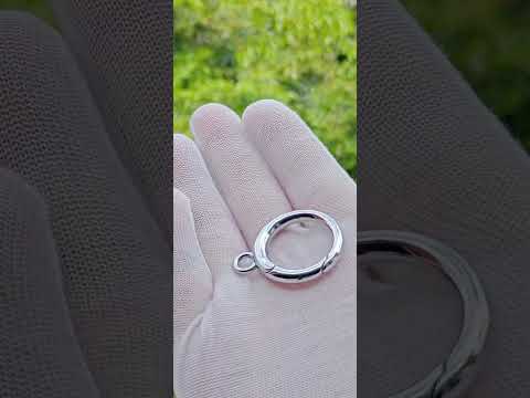316 Stainless Steel Key Rings for Keychains & Bag Charms, 31mm