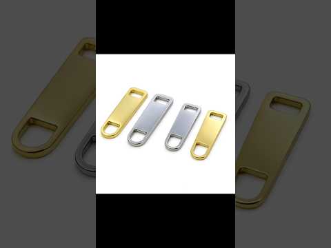 316 Stainless Steel Zipper Pulls for Bags & Leather Goods, 26-30mm