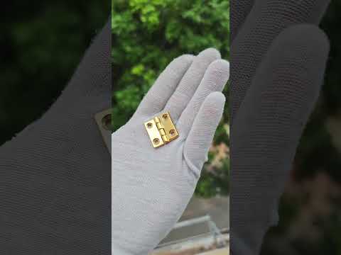 25mm Mini Hinge 4-Hole – Bright Gold / Bright Silver / Matte Black | Small Box Hardware for Jewelry, Makeup & Craft Boxes